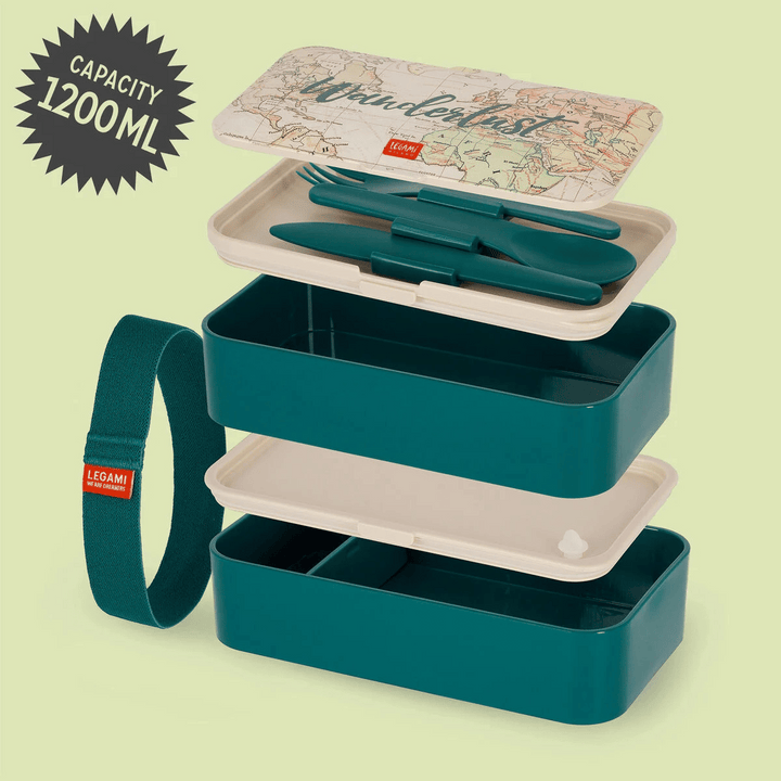 Legami Lunchbox 1200ml | inkl. Besteck