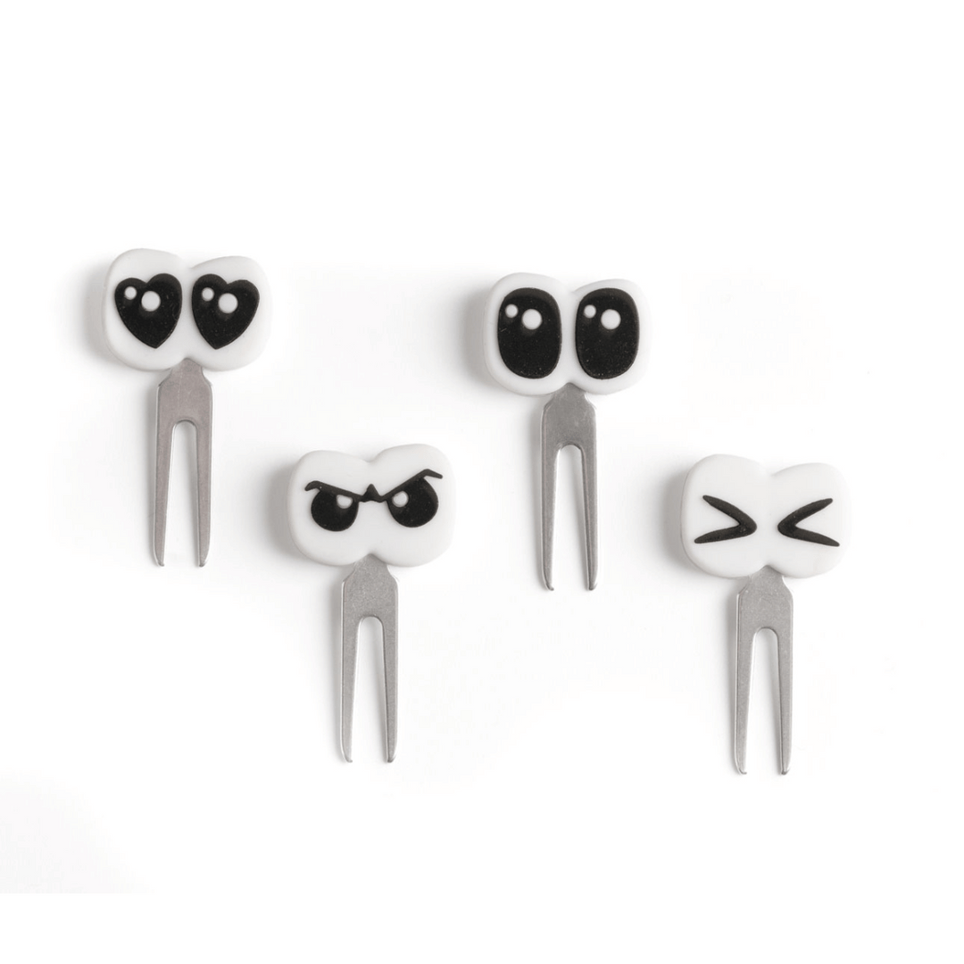 LEKKABOX Edelstahl Food Picks, Augen| 4er-Set