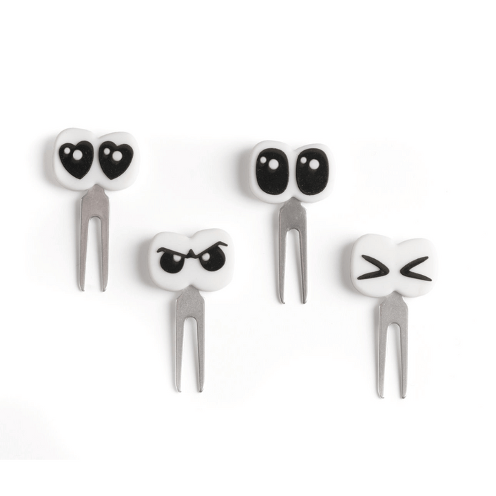 LEKKABOX Edelstahl Food Picks, Augen| 4er-Set