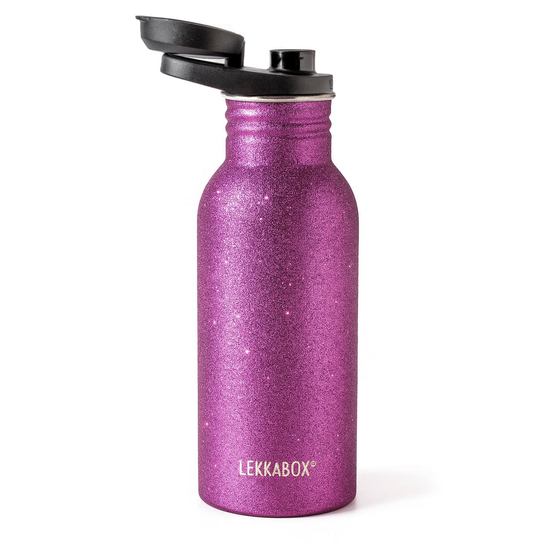 🌟 LEKKABOX GO mit Flip-up Deckel, 500ml | Glitzer-Edition