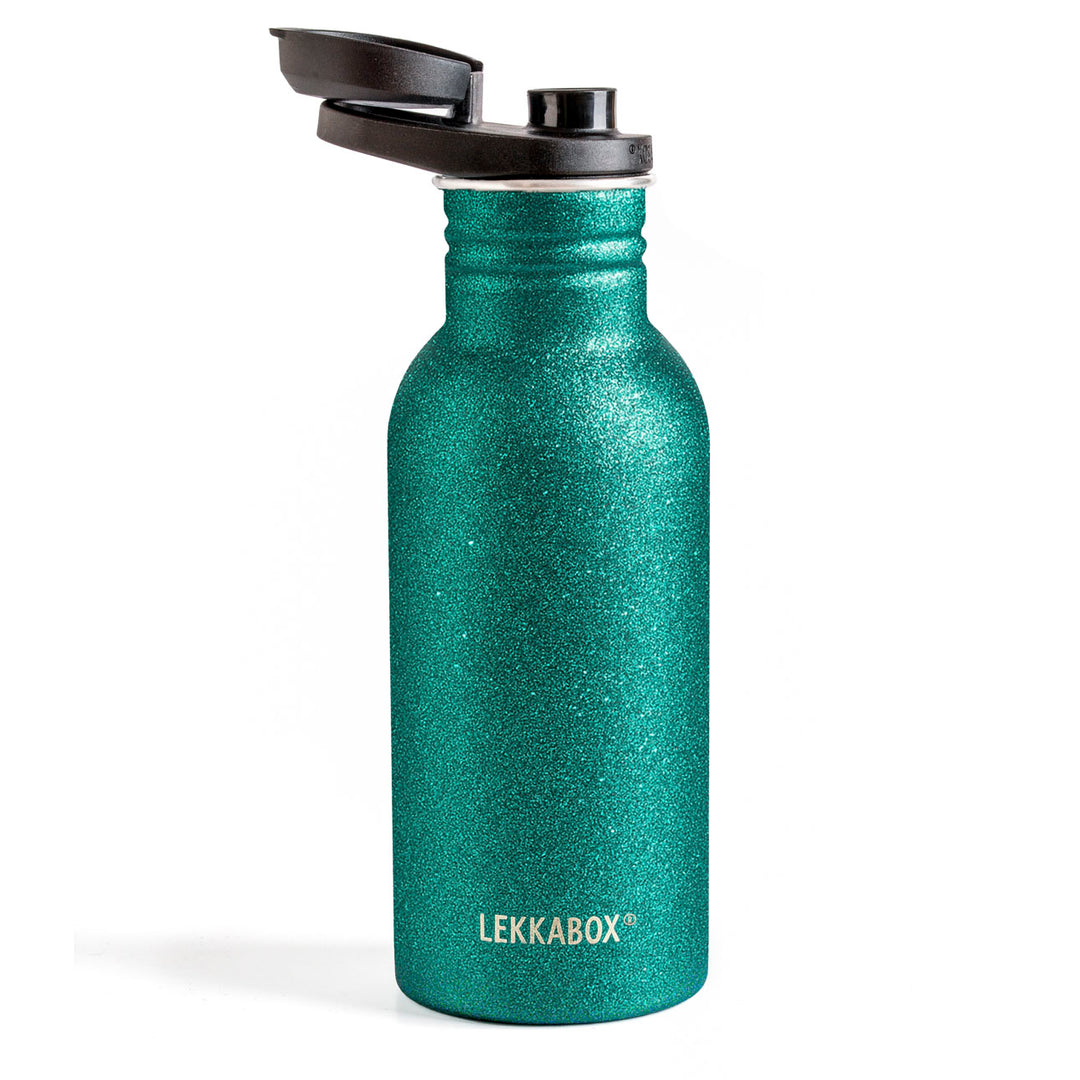🌟 LEKKABOX GO mit Flip-up Deckel, 500ml | Glitzer-Edition
