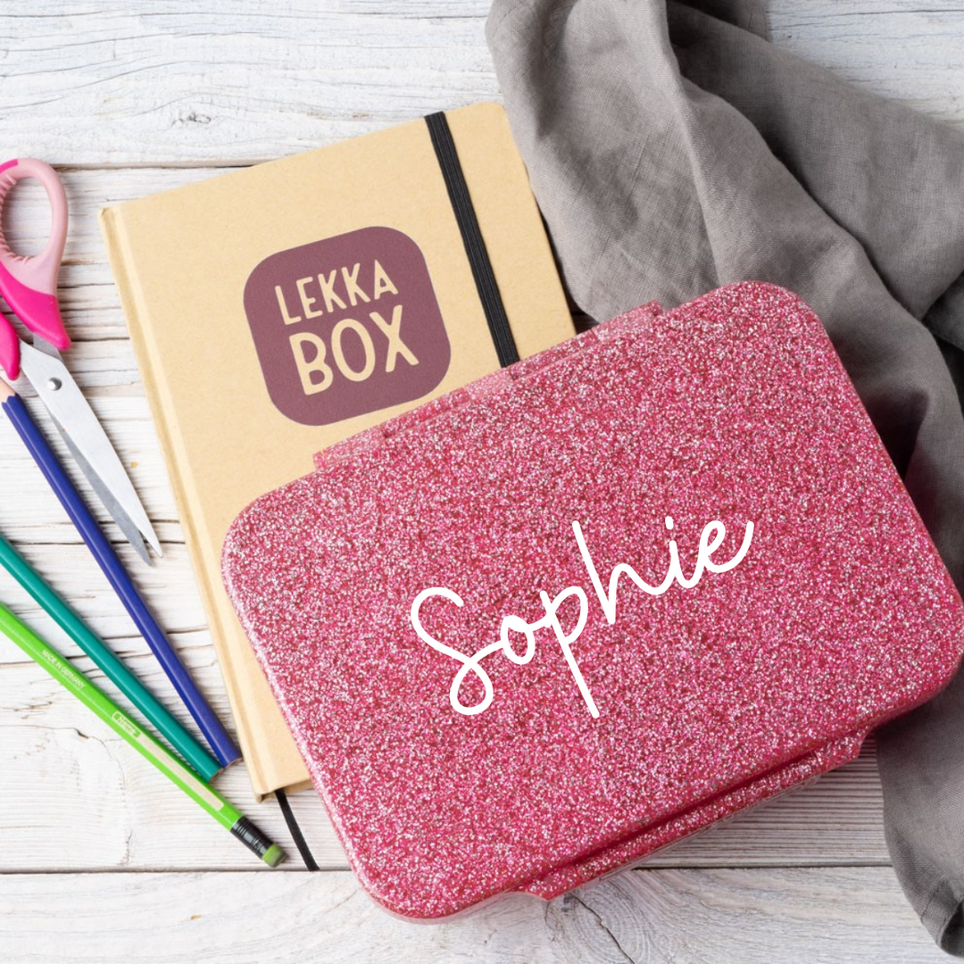 ✨ Lekkabox Glamour | Glitzernde Lunchbox mit 4 Fächern, auslaufsicher