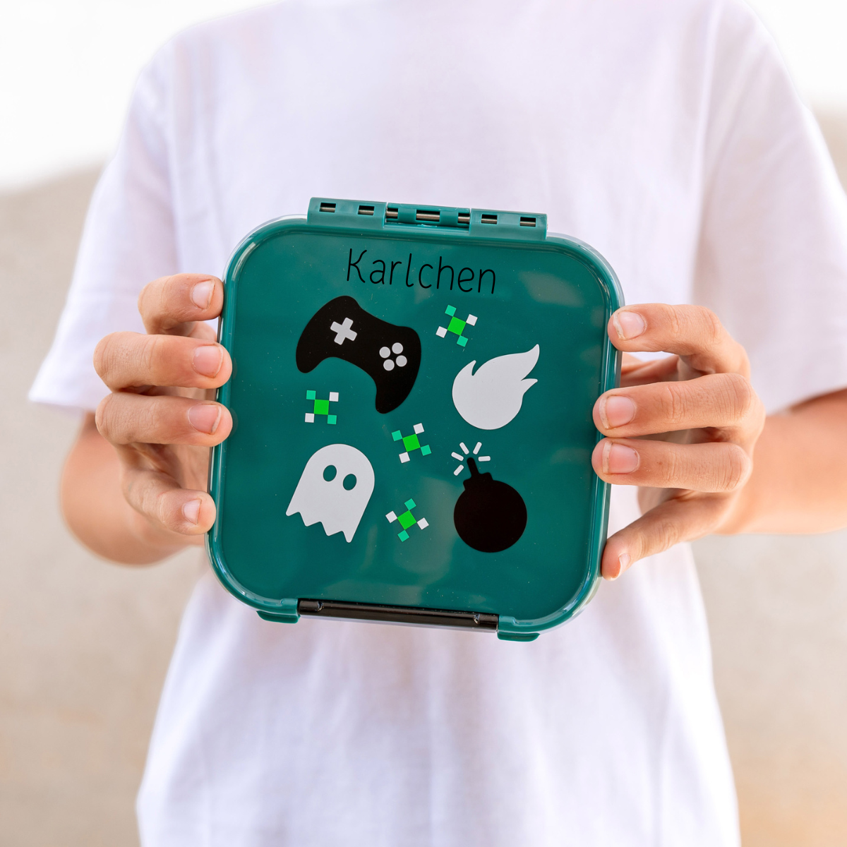 Rex London Lunchbox Blau – Doppelwandig, Mikrowellengeeignet, Mit 2 Fächern & Innenbox, BPA-frei