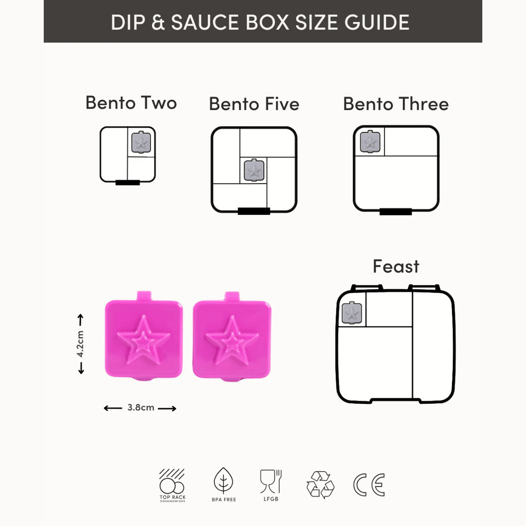 MontiiCo Bento Dip & Saucen-Boxen - 2 Stück