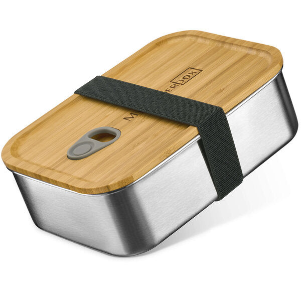 My Vesperbox Fima - Edelstahl Lunchbox mit Bambusdeckel, auslaufsicher