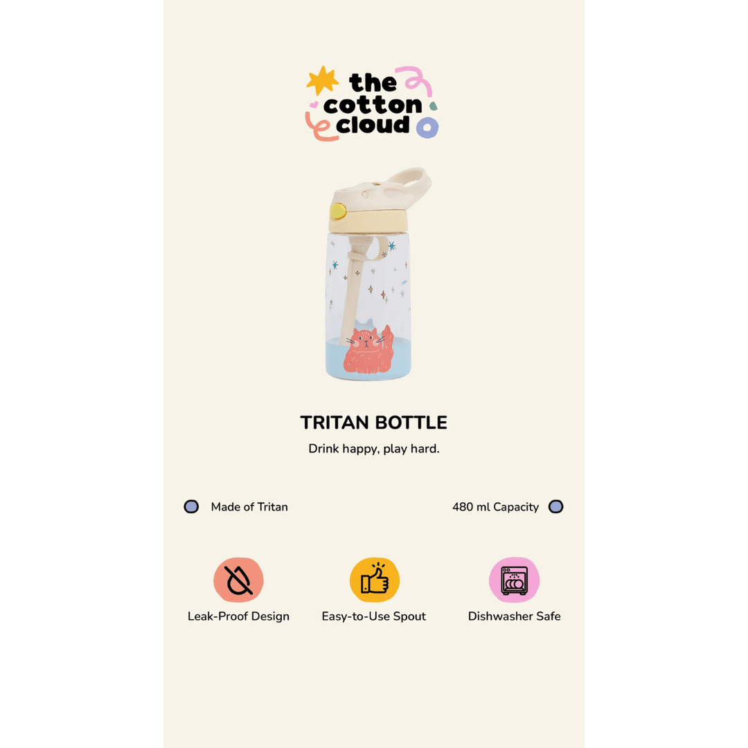 The Cotton Cloud Tritan Trinkflasche, 480ml