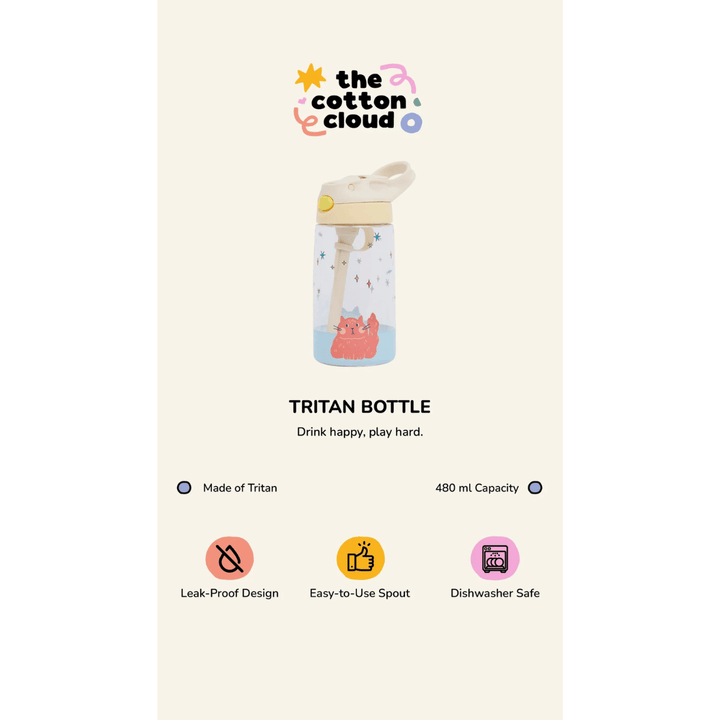 The Cotton Cloud Tritan Trinkflasche, 480ml