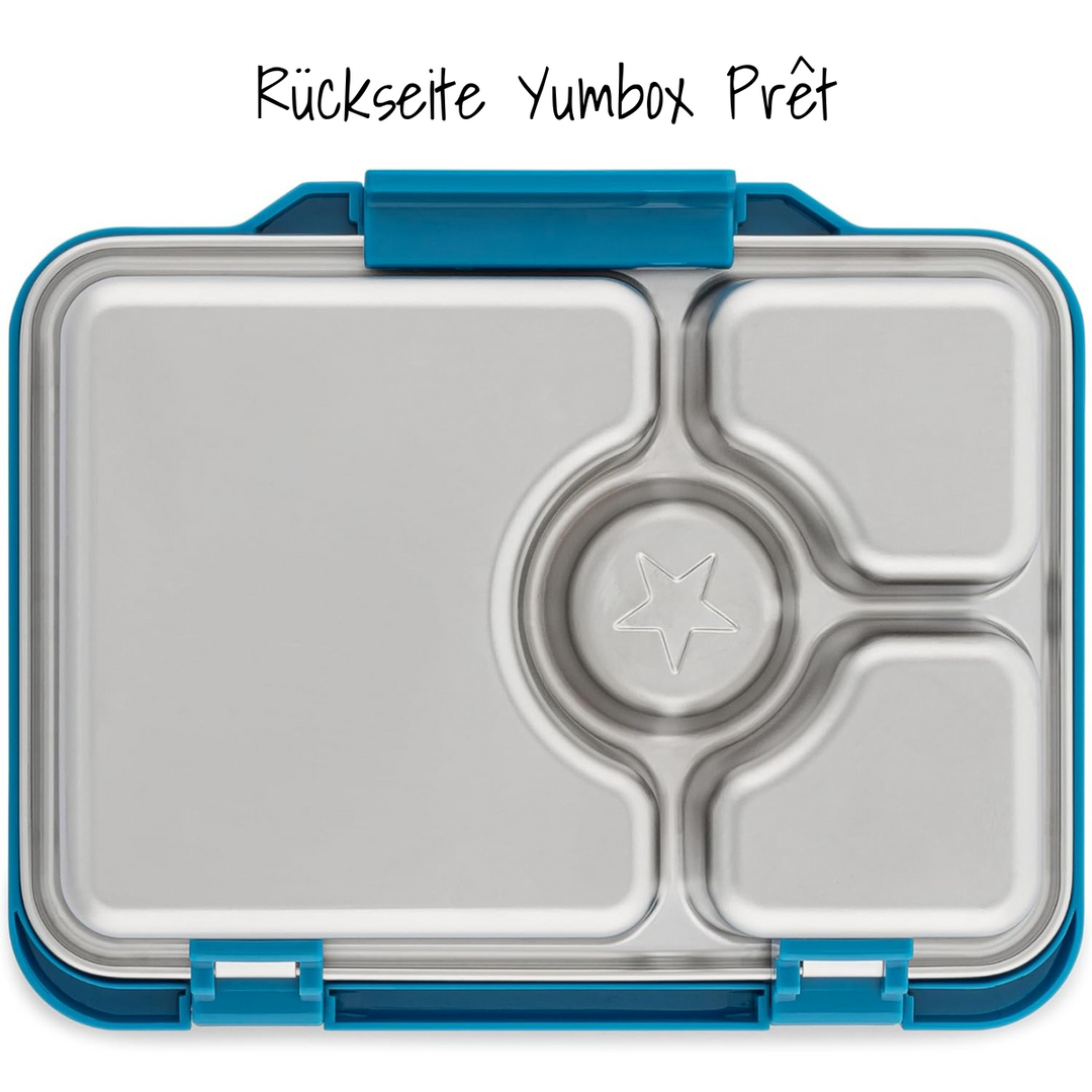 Yumbox Prêt | Edelstahl Brotdose mit 4 Fächern