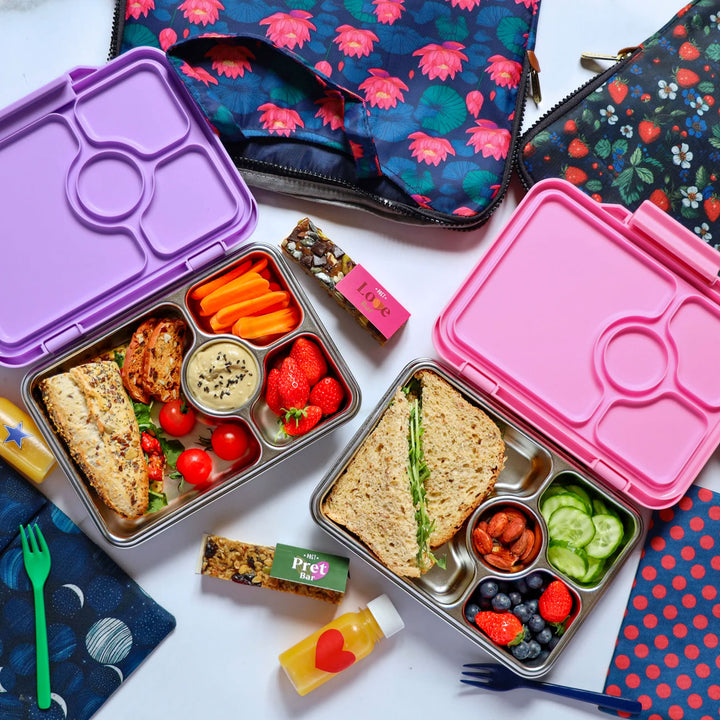Yumbox Prêt | Edelstahl Brotdose mit 4 Fächern