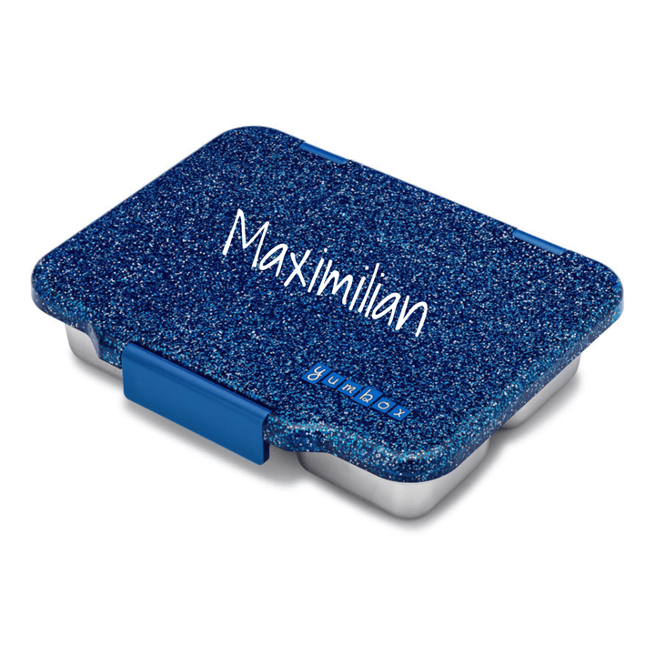 Yumbox Prêt - Glitzer Edition | Edelstahl Brotdose mit 4 Fächern