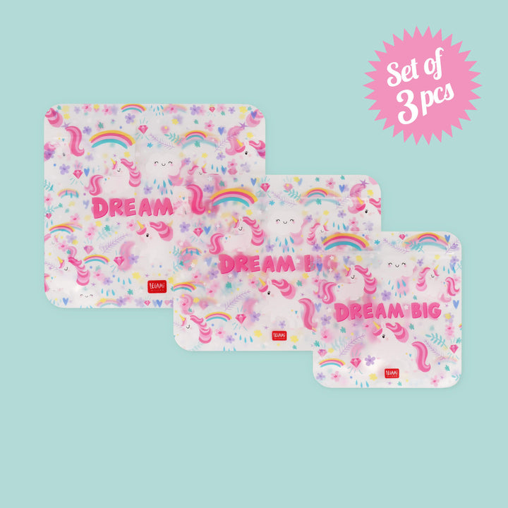 Legami Snack Bags, 3er Set