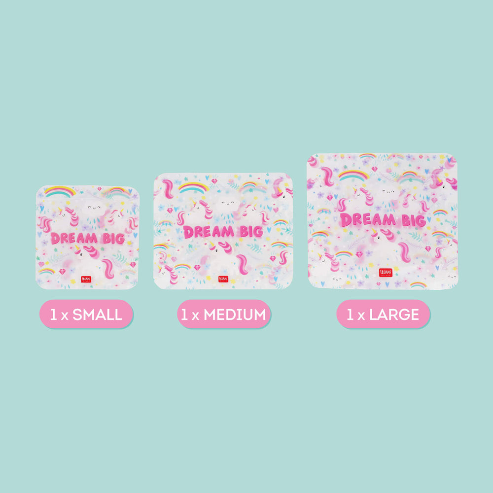 Legami Snack Bags, 3er Set