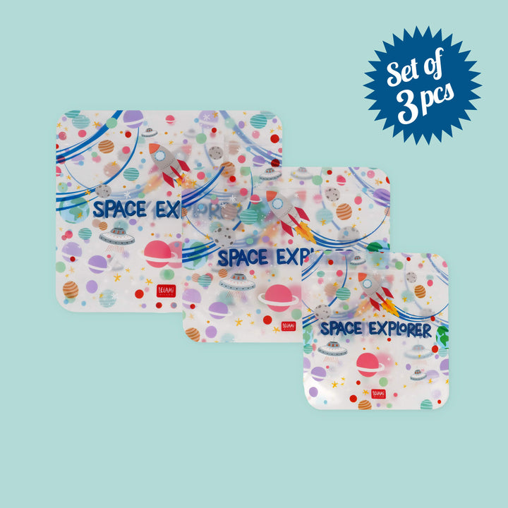 Legami Snack Bags, 3er Set