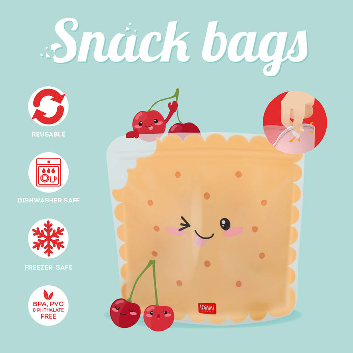 Legami Snack Bags, 3er Set