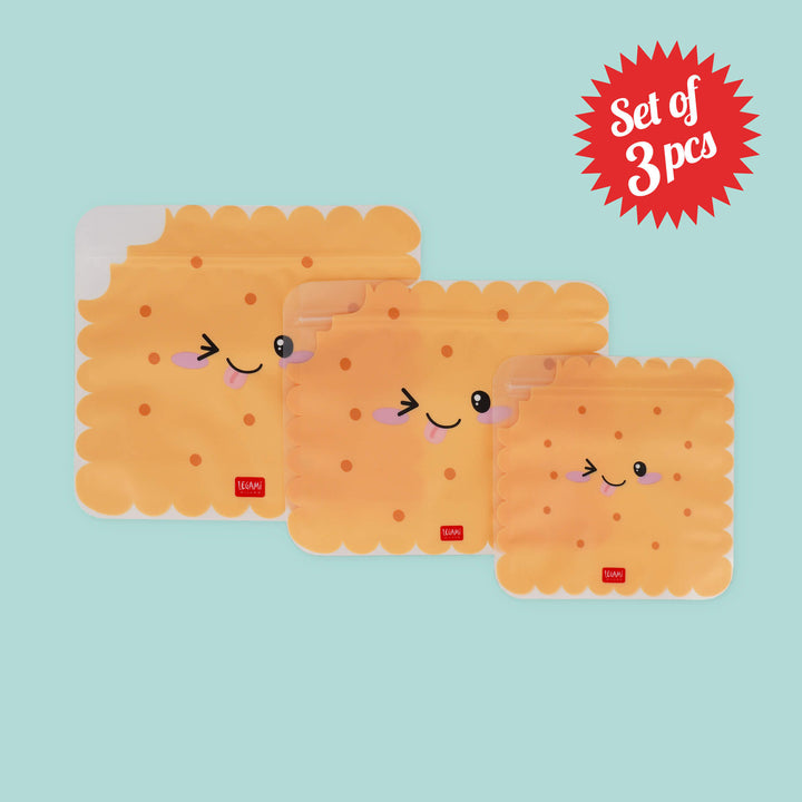 Legami Snack Bags, 3er Set