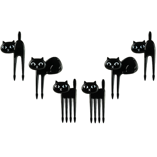 Food Picks Schwarze Katzen