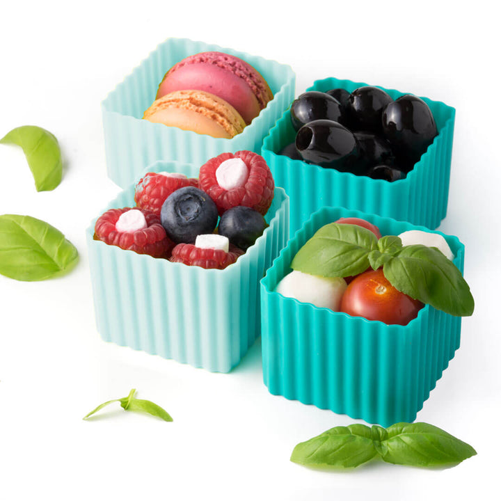 Lekkabox Cups, Silikonförmchen für Bentobox, 4 Stück