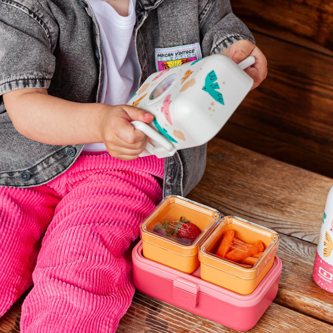 Monbento MB Tresor | Kompakte Kinder Brotdose mit 3 Fächern