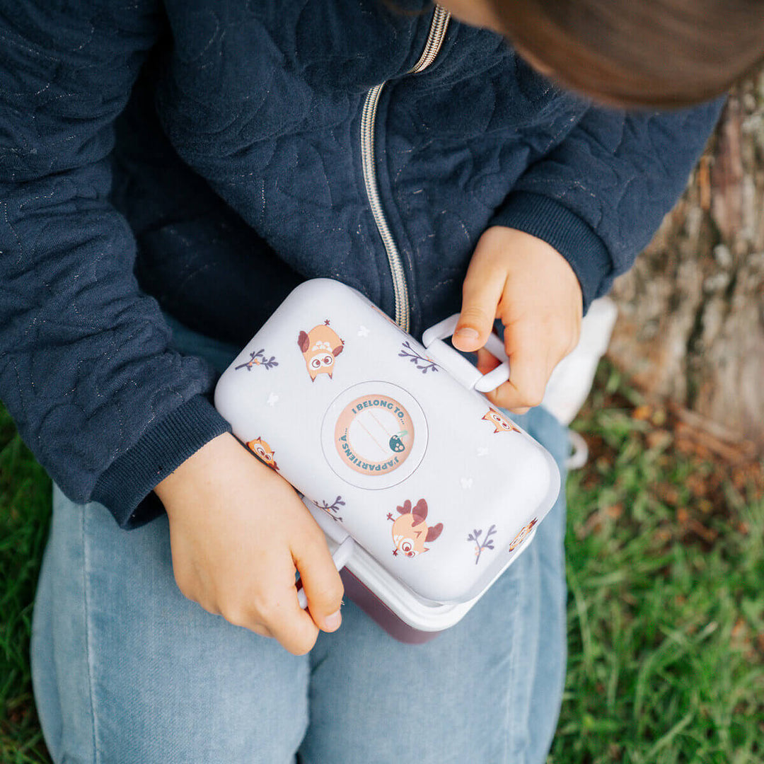 Monbento MB Tresor | Kompakte Kinder Brotdose mit 3 Fächern