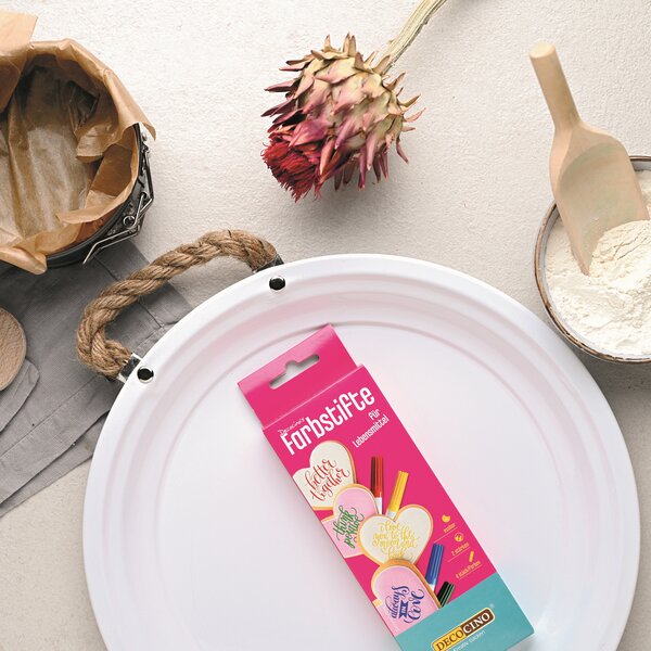 Farbstifte für Lebensmittel, 4 Stück