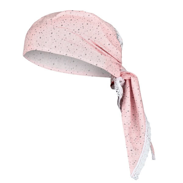 rosa-weißes Halstuch als Kopftuch für Mädchen | by Anton & Sophie